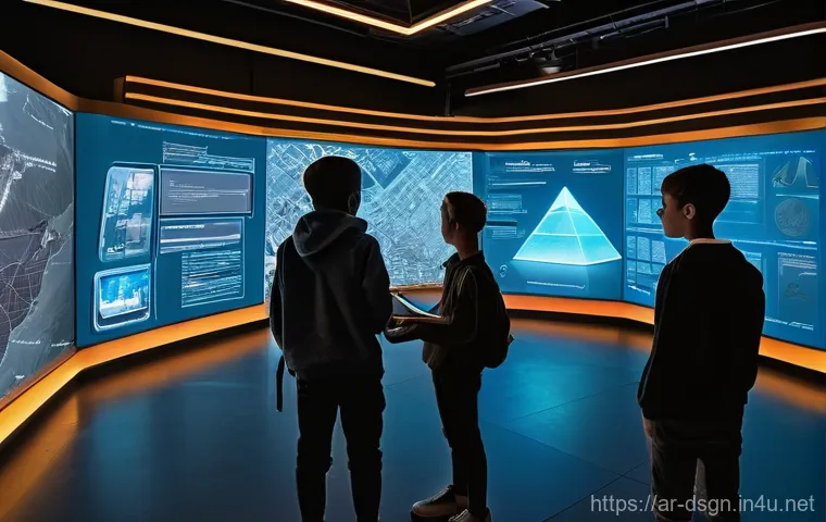 최신 증강현실 AR 디자인 사례 - **Augmented Reality Home Design Experience:**
"A person, elegantly dressed in modest, comfortabl... 최신 증강현실 AR 디자인 사례 - **Augmented Reality Home Design Experience:**
"A person, elegantly dressed in modest, comfortabl...